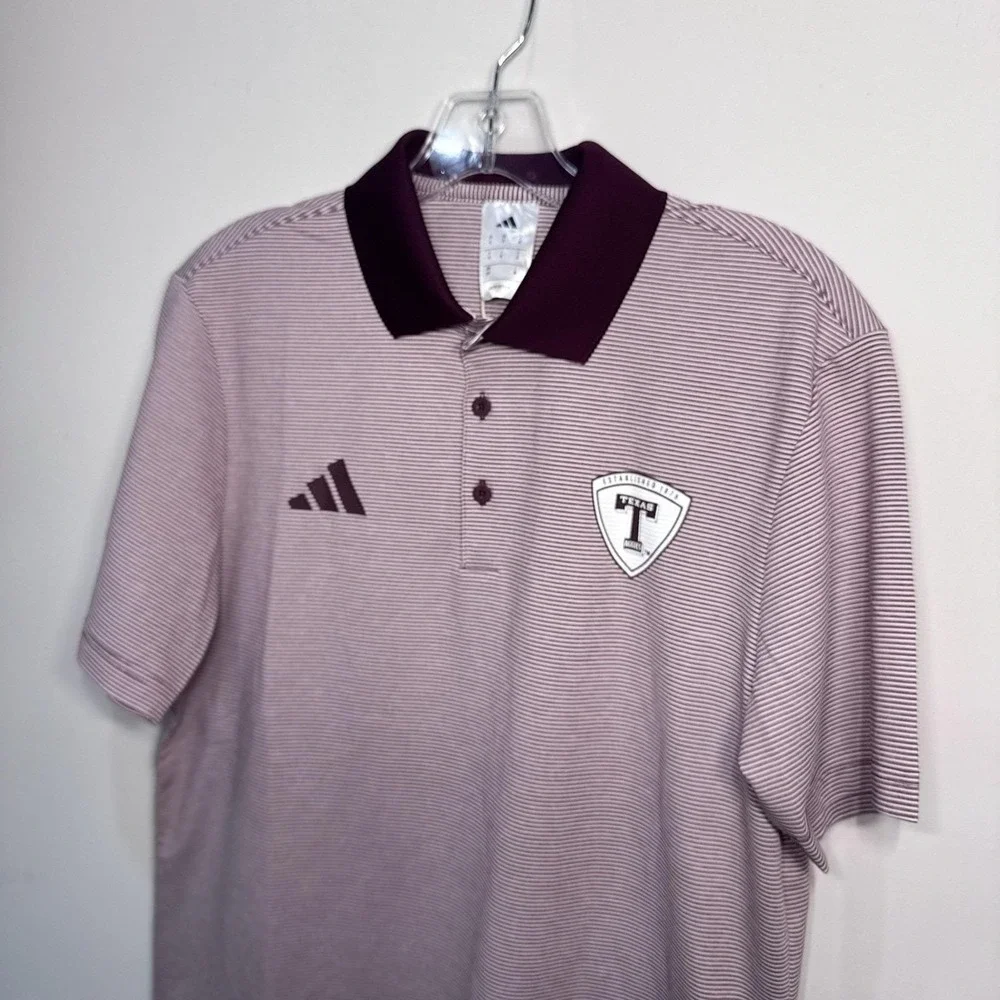 NWT Adidas Texas A&M Aggies Ultimate365 Golf Polo Men's S Maroon White $80